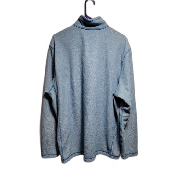 The North Face Blue Fleece Quarter Zip Jacket Mens XL - Picture 2 of 4